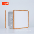 Smart Ceiling Lamp with Wood Grain Water Transfer Printing - Diameter 300cm - Compatible with Tuya for Bedroom Lighting